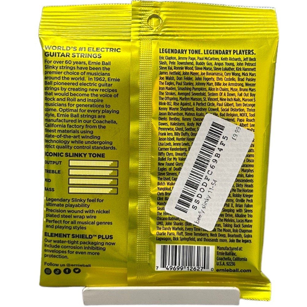 Ernie Ball Beefy Slinky Electric Guitar String Set 1154 Own4Less